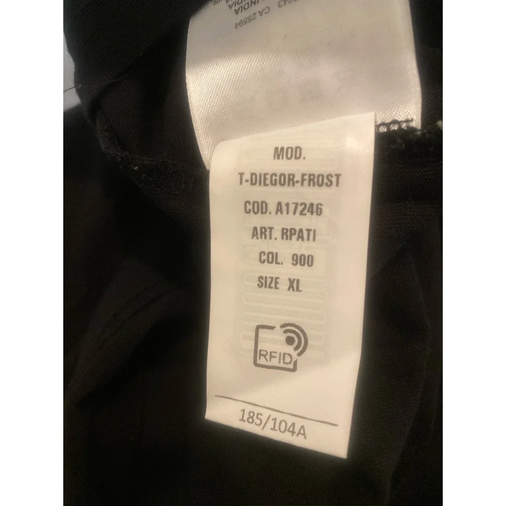 Diesel T Diegor Frost Graphic Logo T-Shirt Mens Black Streetwear A17246
